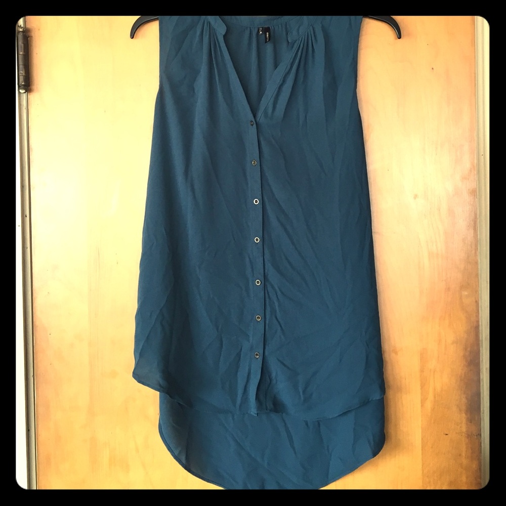 High-Low Sleeveless Dress Top