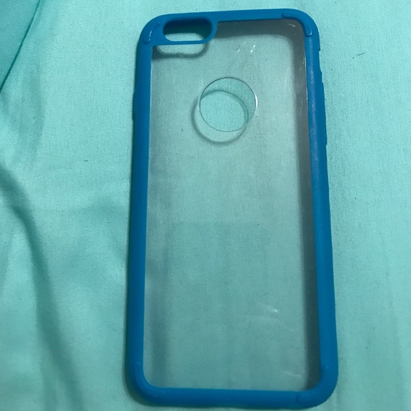 Clear and blue iPhone 6/6S case - Picture 1 of 2