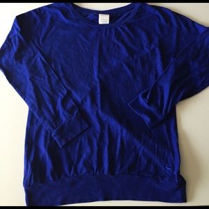 Blue long sleeve Victoria's Secret pink t shirt