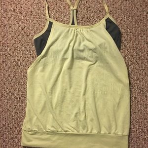 Light weight workout top with built in bra