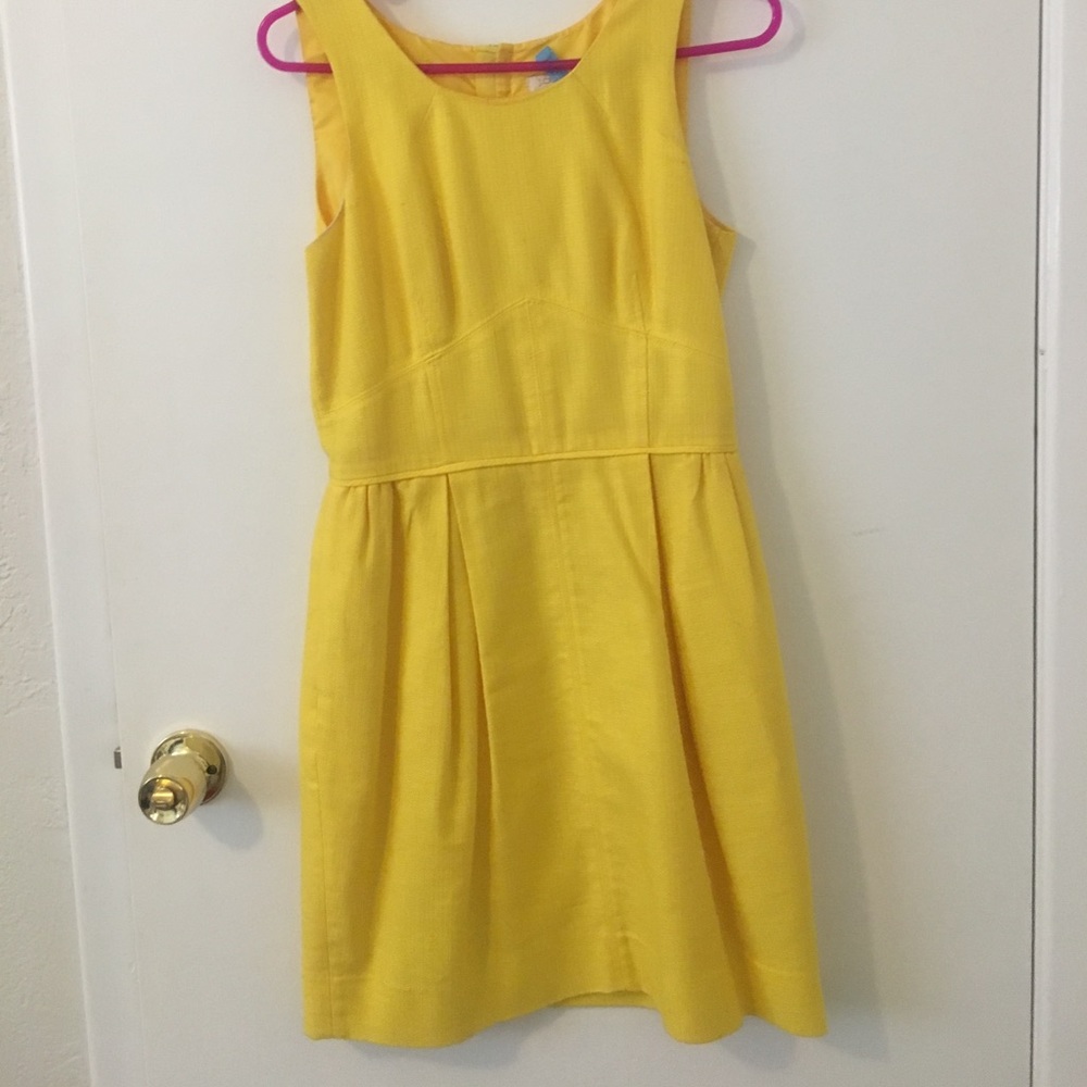Yellow J Crew dress