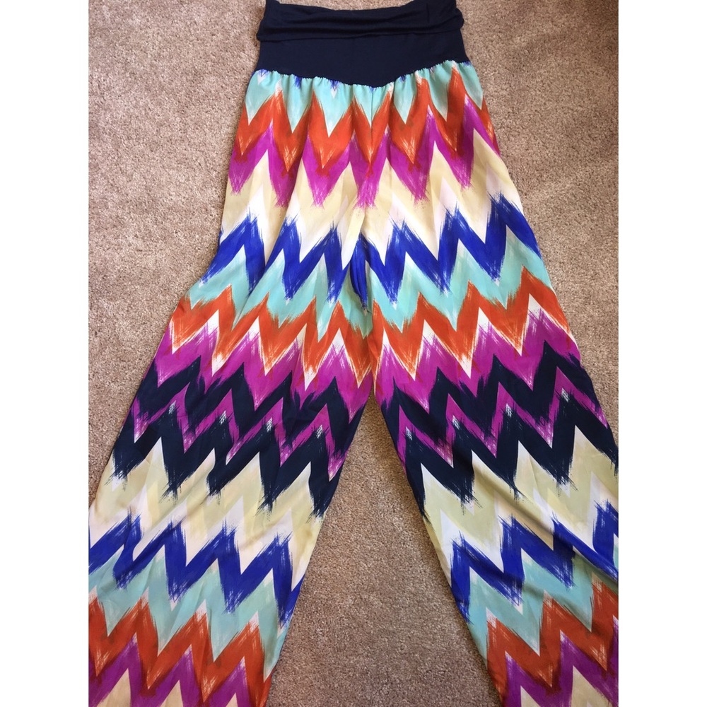 Chevron Palazzo Pants