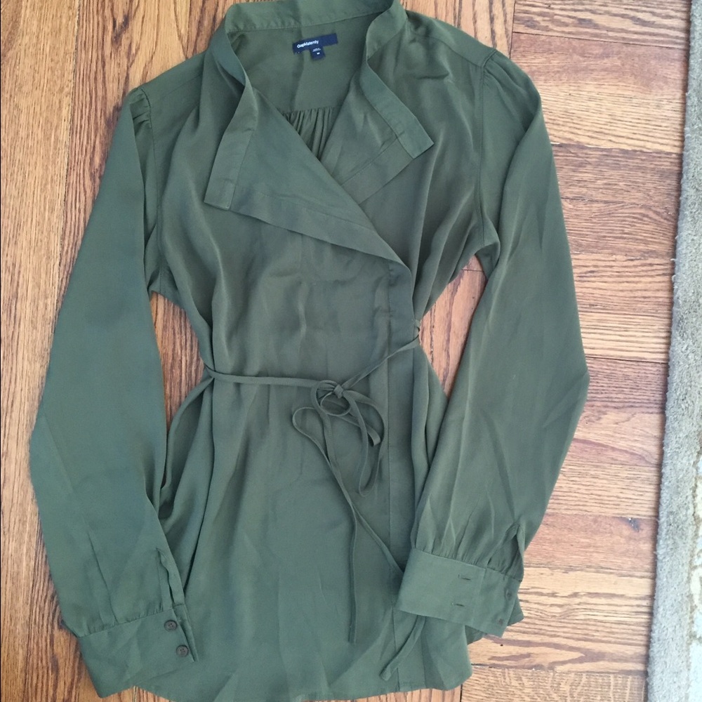 Gap Maternity silky wrap blouse