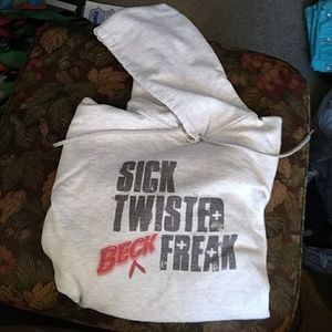 SICK TWISTED "BECK" FREAK HOODIE.  SIZE MEDIUM