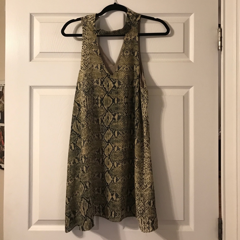 snakeskin dress