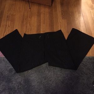 Pinstriped dress pants