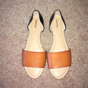 Merona peep toe flats