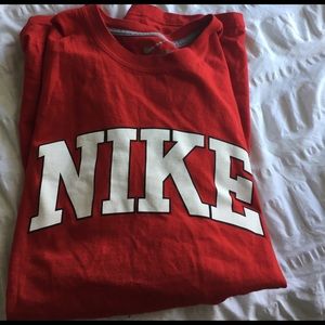 Red Nike tee