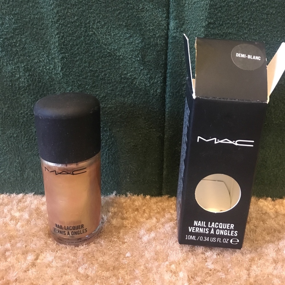 M•A•C nail polish in Demi-Blanc