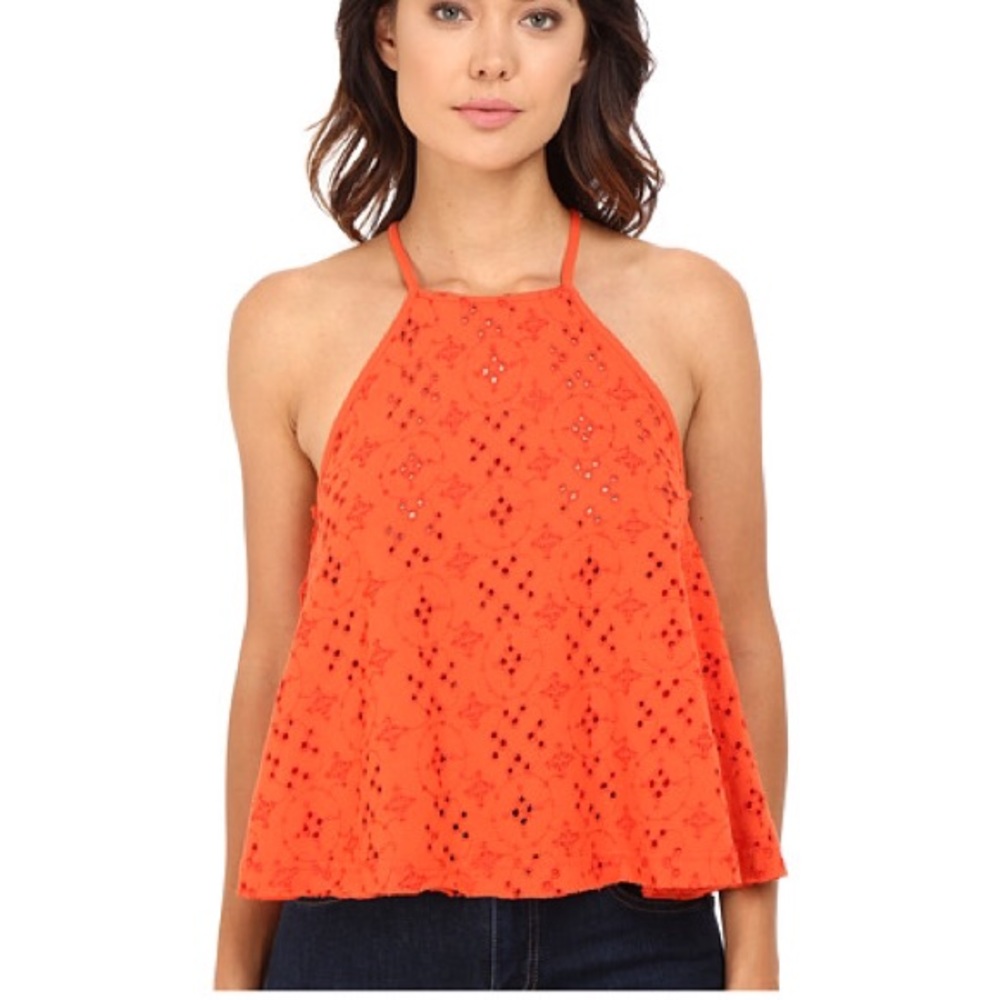 Free People Dream Date Eyelet Top