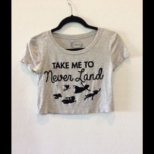 Never land Crop Top