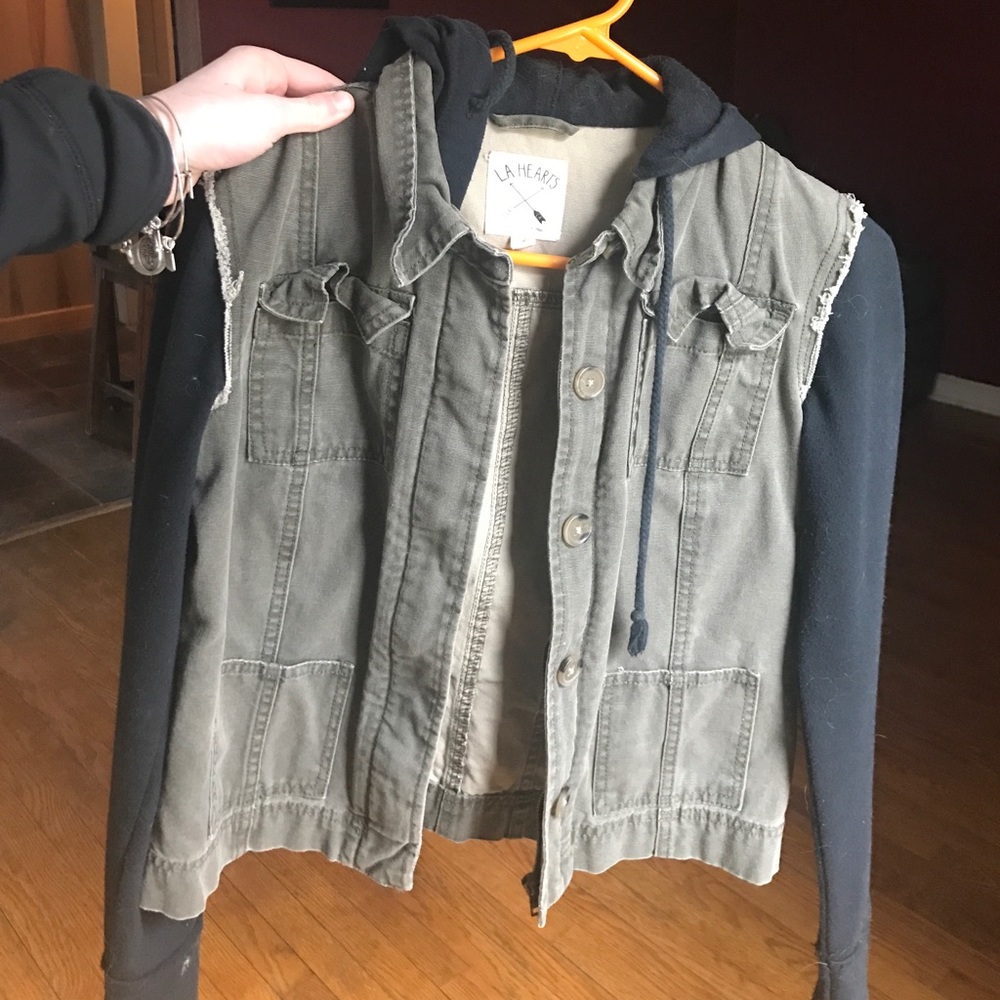 LA hearts hooded jacket