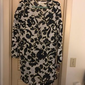 Swimsuit Cover up - Black, White, and yellow