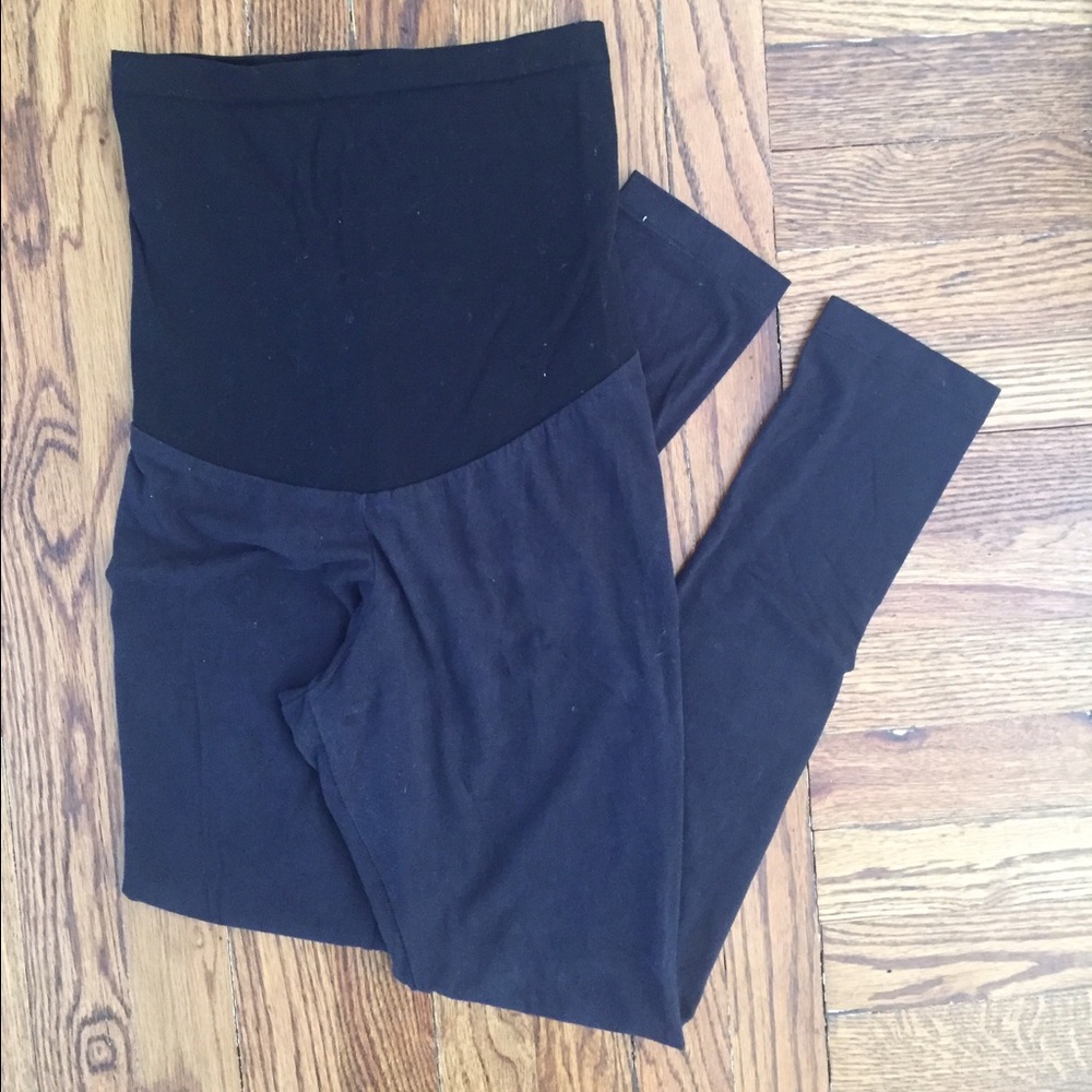 Microfiber maternity leggings