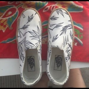 Vans slip on espadrilles size 6.5