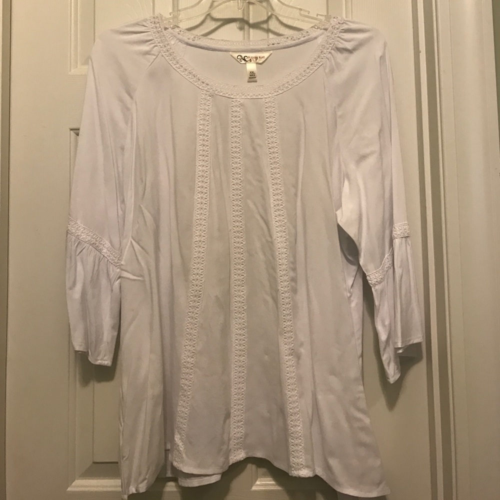 White XXL Flowy Shirt