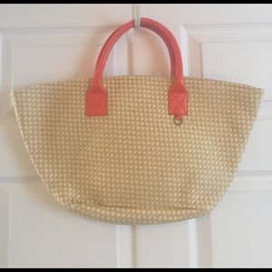 Avon straw tote bag.