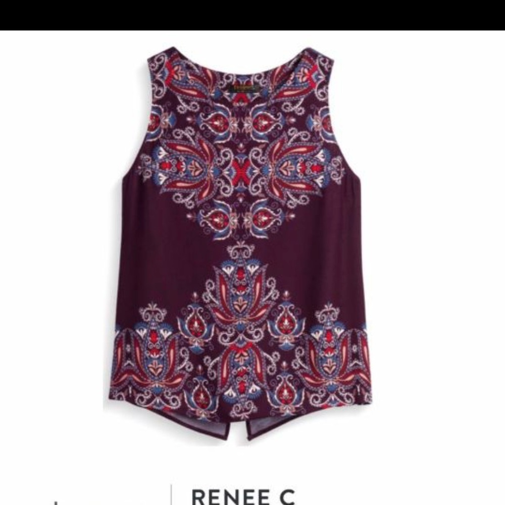 Renee C Split Back Top