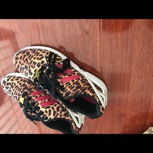 Cheetah Adidas ZX Flux Size 9W