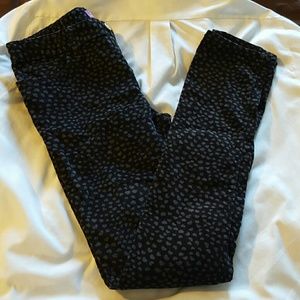 Old Navy corduroy pants with grey hearts