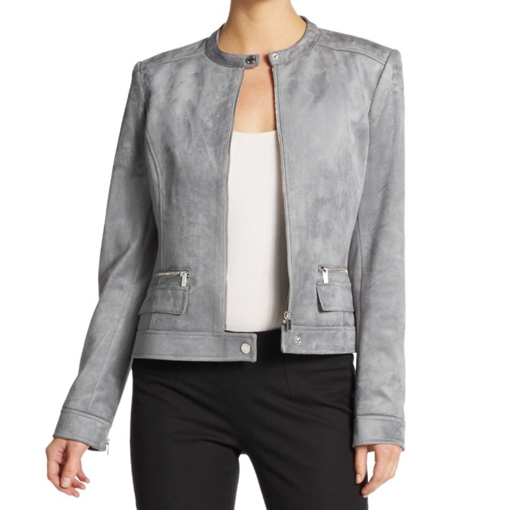 Calvin Klein faux suede jacket NWOT