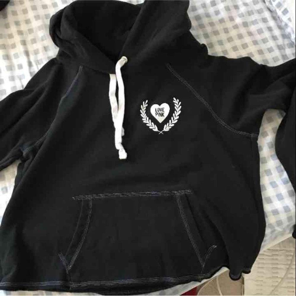 LNWOT LOVE PINK Vintage Black Hoodie