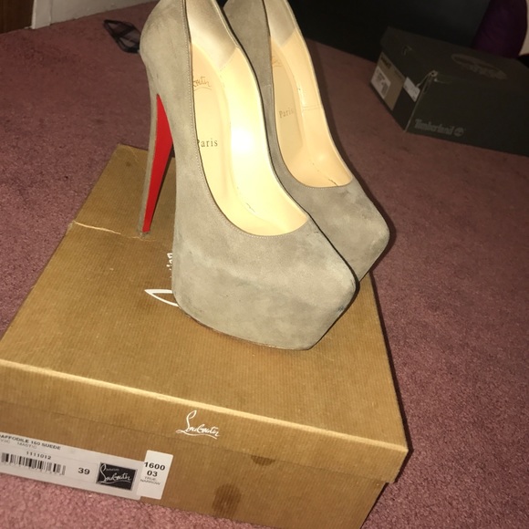 Christian Louboutin Cassia Silk Red Sole Platform Ballerina  Christian Louboutin Platform Heels