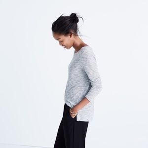 Madewell Boatneck Tee in Dewitt Stripe