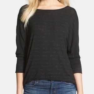 Soft Joie Sagittarius Dolman Striped Top Sz L