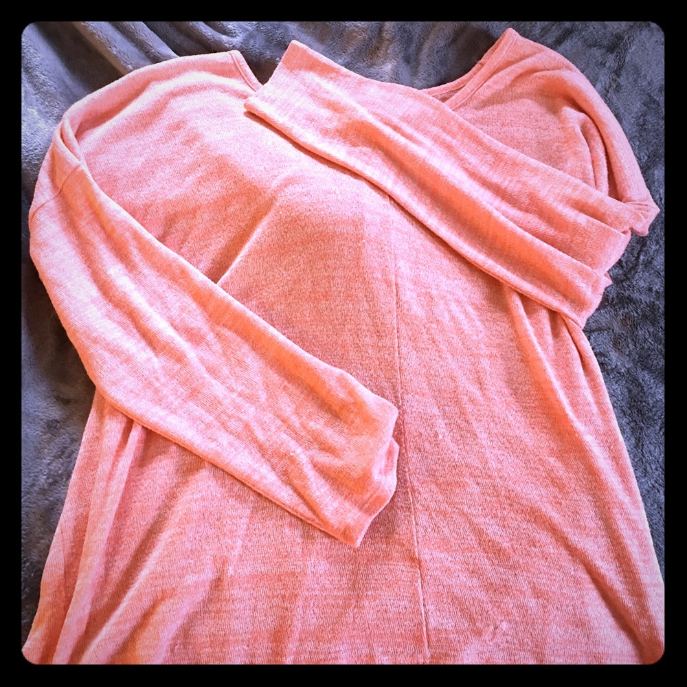 Melon Colored Spring Sweater 🌷☀️