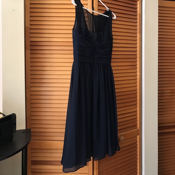 Navy blue Chiffon cocktail dress: Bill Levkoff - Picture 5 of 5