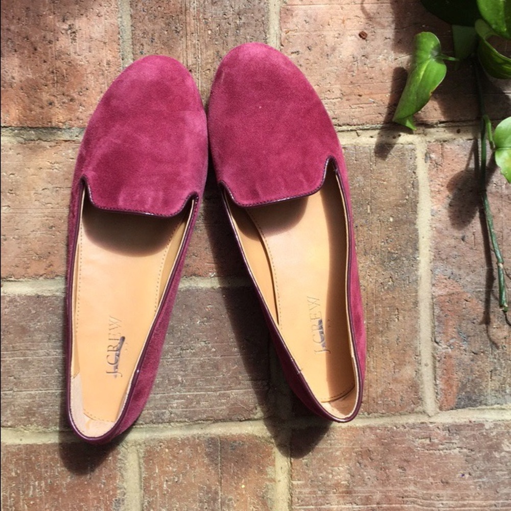 J crew berry flats size 7.5