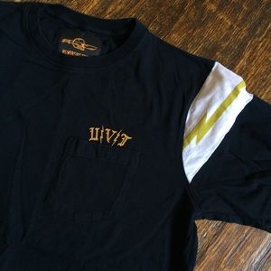 US versus Them black and gold tee