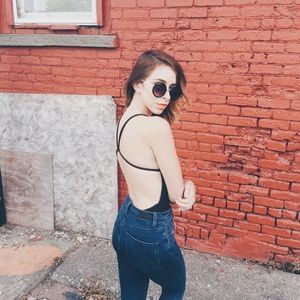 ❌SOLD❌NWT Open Back Bodysuit