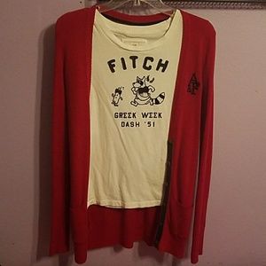 Abercrombie & Fitch Cardigan+Tee