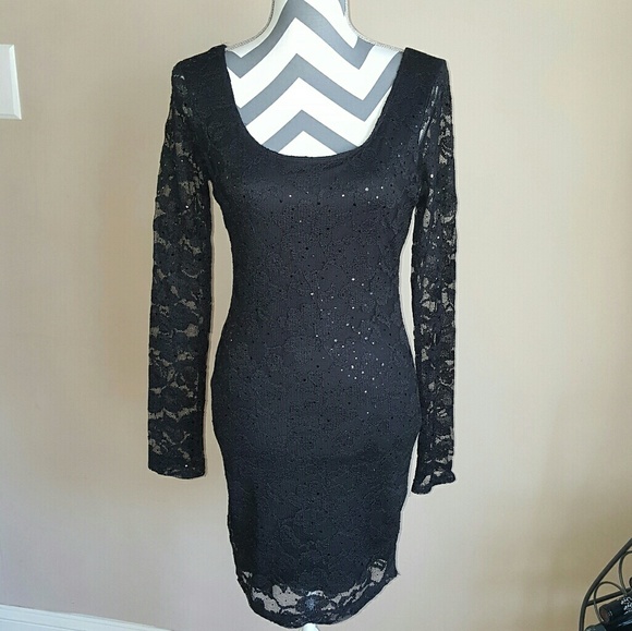 Beautiful Black Lace Dress - Picture 1 of 4