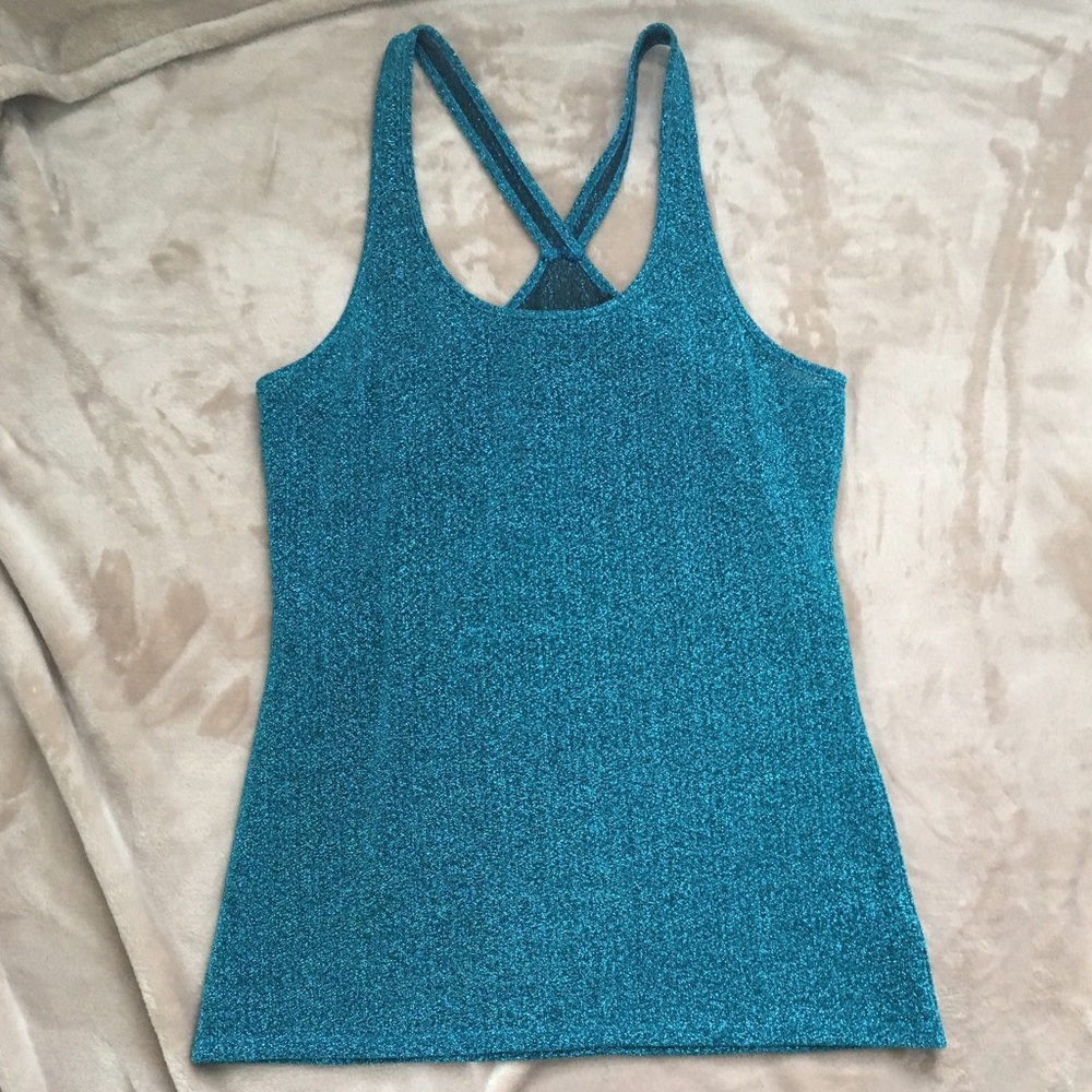 Express razor back sparkly top!