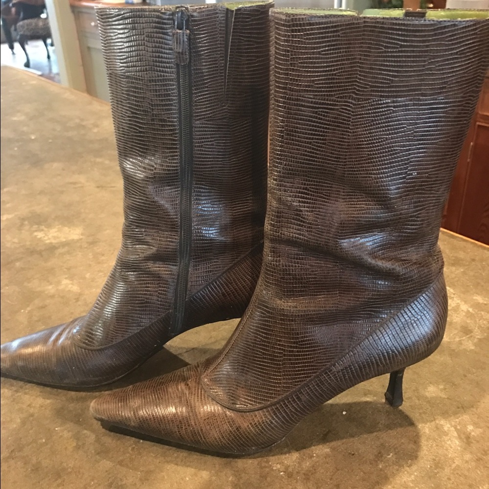 Cole Haan lizard boots