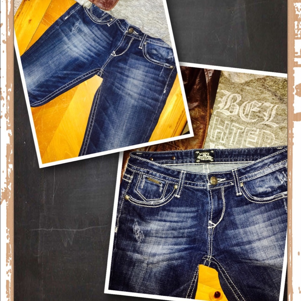 Express Jeans, dark wash, with lighter wash - Picture 3 of 4