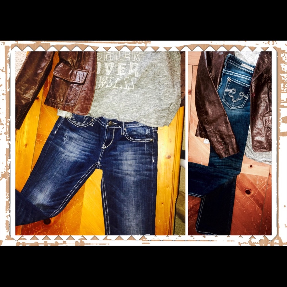 Express Jeans, dark wash, with lighter wash - Picture 4 of 4