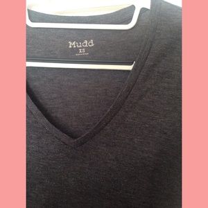 Mudd Grey V-Neck