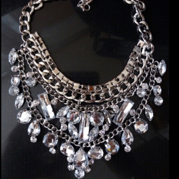 New Crystal Hand Made Choker Necklace - Picture 1 of 1
