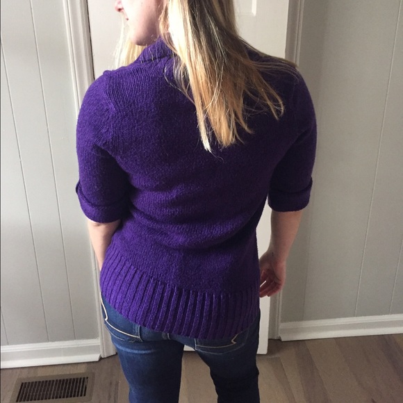Arizon purple sweater, size Large. - Picture 3 of 4