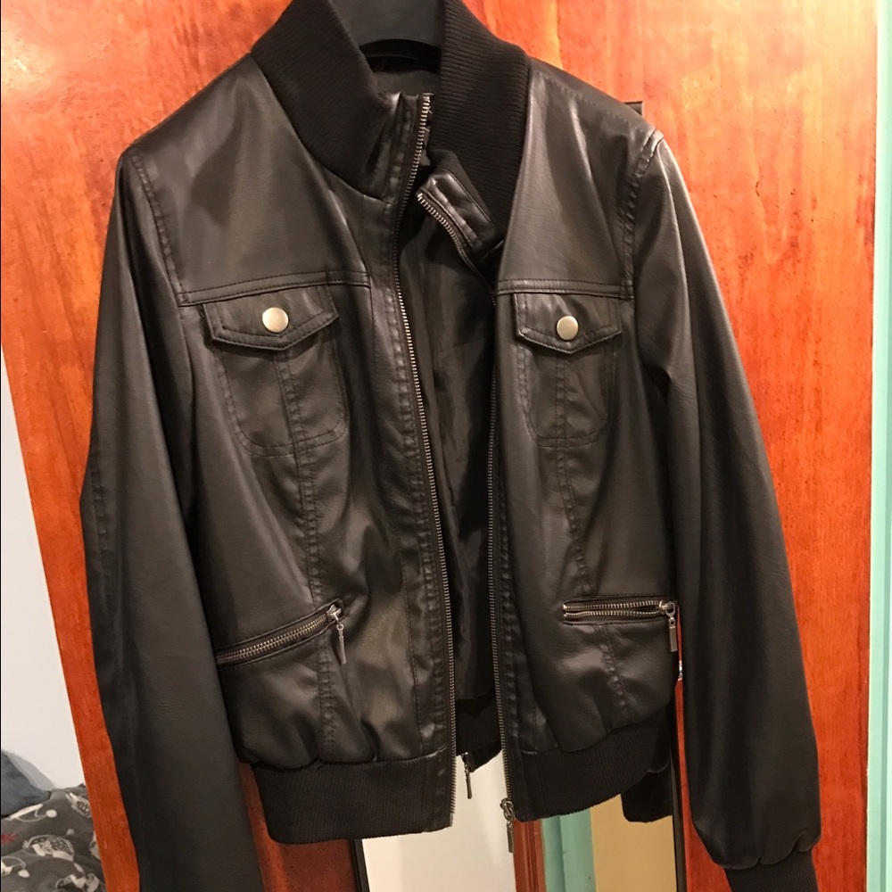 **SOLD** Black leather jacket