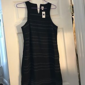 Gap Black Silk mini studded dress