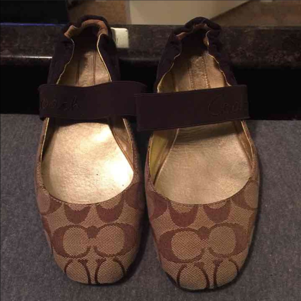 Coach kacee ballet flats  size 8