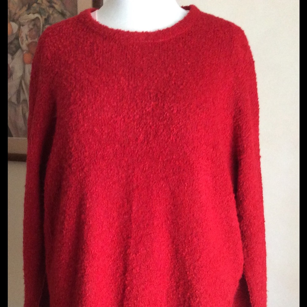 Crew Neck Boucle Sweater