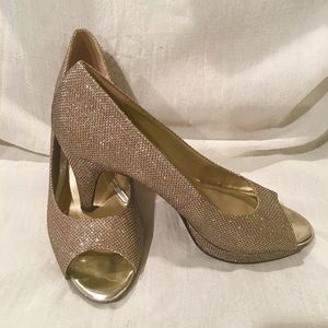 Gorgeous Gold with a hint of Silver Heels