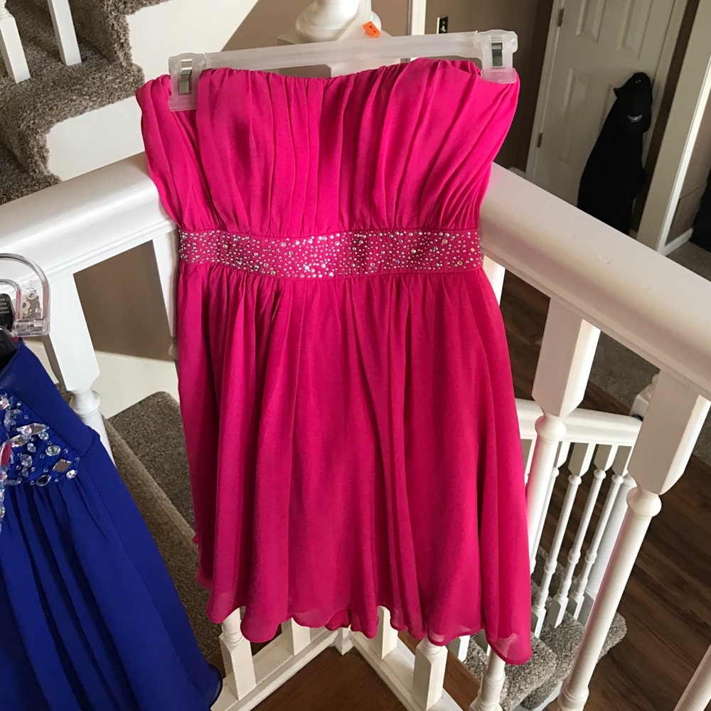 Pink beaded dress