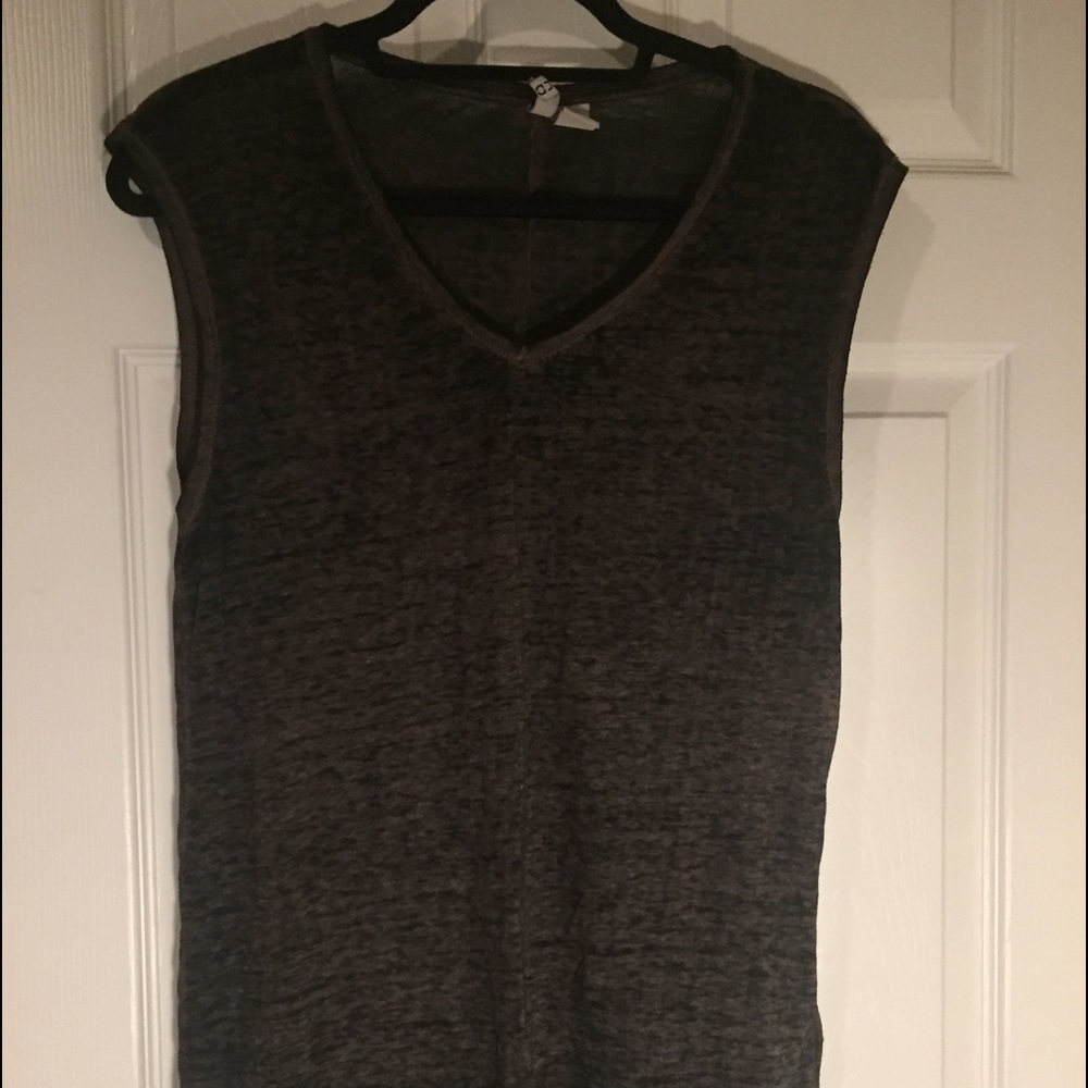 Pink and grey tank top